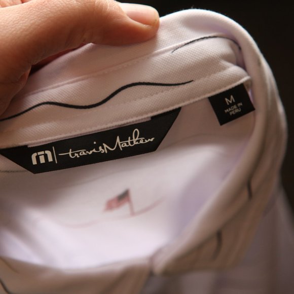 Travis Mathew Men's red, white and blue 4th of July golf s/s polo shirt Medium M - Picture 6 of 7